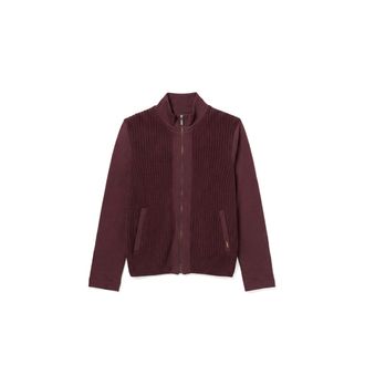 Freddy Felpa slim donna in tricot a coste con collo a lupetto