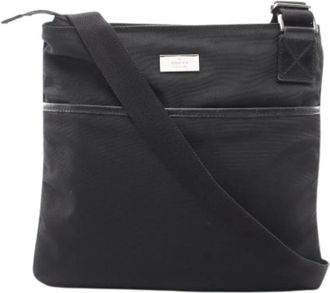 Gucci Pre-owned Vintage Crossbody Bag - Dames - Vintage Schoudertas - Zwart - ONE Size - Leer - Vintage