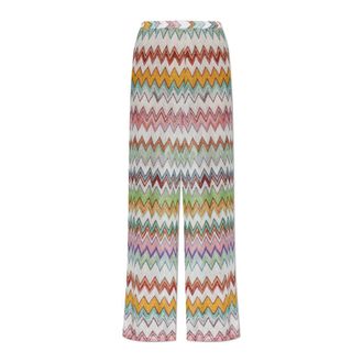 Missoni Wide Trousers, female, Multicolor, Size: XS Wide-leg Trousers