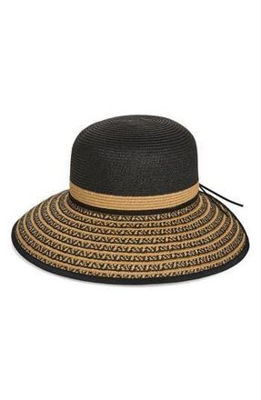 Nine West Colorblock Stripe Hat in Black at Nordstrom Rack