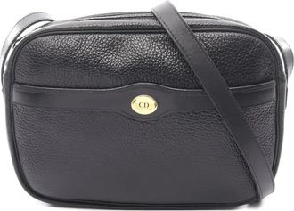 Dior 2010s crossbodytas met logoplakkaat - Zwart