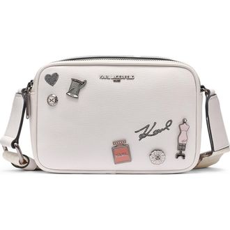 Karl Lagerfeld Maybelle East/WestCrossbody in Winter White at Nordstrom