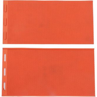 OEM 2 Moldes De L&aacute;minas De Cera De Abeja De 5,4 Mm, Base De Silicona Plegable Para Apicultura, Color Naranja-crezuo.-crezuo