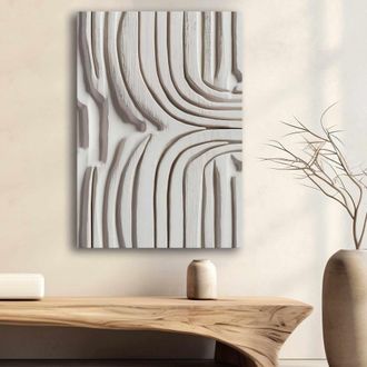 Dmora Cuadro Naga, Estructura De Tela, Madera Noble, Estructura De Madera Noble, 70x100h Cm Multicolor
