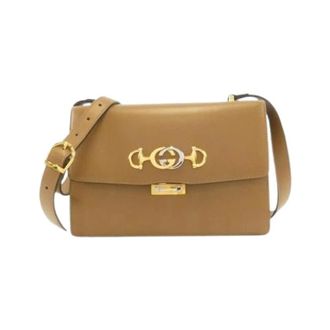 Gucci Pre-owned Cross Body Bags, female, Brown, Size: ONE SIZE Pre-owned Vintage Shoulder Bag