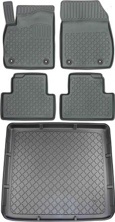 OEM Juego De Alfombrillas Para Coche Y Maletero Para Opel Zafira C Tourer (desde Enero De 2012 Hasta Julio De 2019)