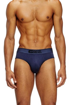 Diesel Three-pack of plain logo briefs - Briefs - Man - Multicolor