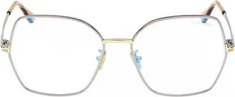 Tom Ford FT5876-B014 Butterfly Full Rim Eyeglasses - Gray