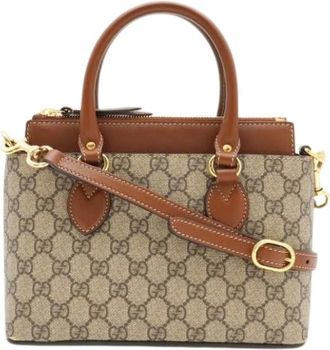 Gucci Pre-owned Borsa a Spalla GG Supreme Vintage - - Pre-owned - Donna - Marrone - ONE SIZE