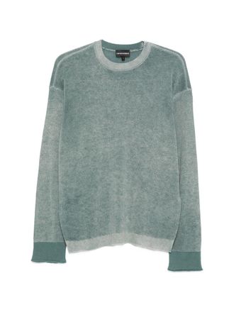 Emporio Armani Wollpullover mit Rundhalsausschnitt