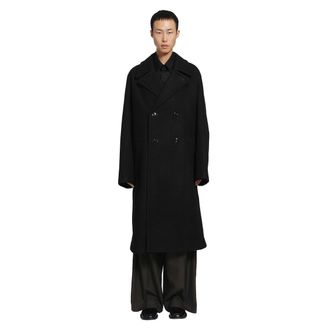 Christophe Lemaire Wool and Alpaca Double-Breasted Coat