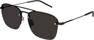 Saint Laurent SL 309 M Asian Fit 001 Womens Sunglasses Black Size 57