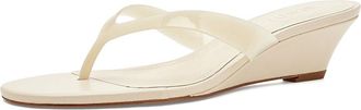 Schutz Roslyn Wedge Womens Sandals Sugar White : 10.5 M, Leather