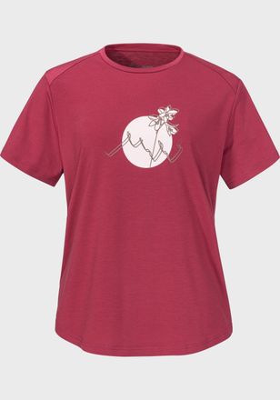 Sch&ouml;ffel Funktionsshirt SCH&Ouml;FFEL T Shirt Haberspitz L, Damen, Gr. 38, rot (3750, rot), Oberstoff: 77% Polyester, 18% Lyocell, 5% Elasthan, Rundhals, Shirts Fun