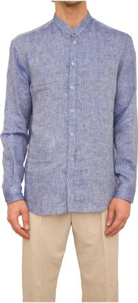 Emporio Armani Casual Shirt - Heren - Casual Overhemden - Blauw - 2XL - Overhemden