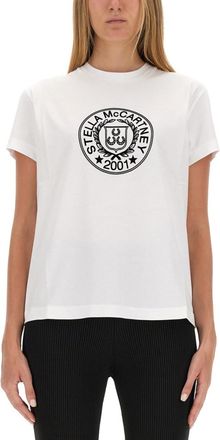 Stella McCartney White Logo Crew Neck T-Shirt