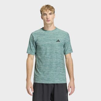 adidas T-Shirt ADIDAS PERFORMANCE WORKOUT ESSENTIALS FLEX, Herren, Gr. XXL, wonder sage meliert, Obermaterial: 92% Polyester, 8% Elasthan, Shirts T-Shirt