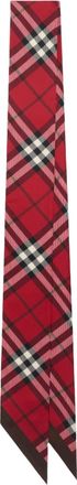 Burberry (WMNS) Burberry 25 Checked Silk Scarf Red 81103671