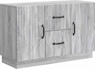 vidaXL Aparador Gris Sonoma 89 X 34,5 X 57 Cm Madera De Ingenier&iacute;a Vidaxl