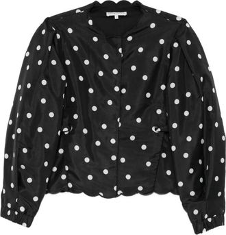 Stine Goya Dames, Blouses & Shirts, Zwart, Maat: S