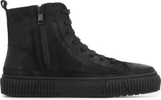 Kazar Nubuck sneakers met hoge schacht - Heren - Sneakers - Zwart - 46 EU - Schoenen