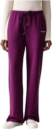 Trussardi Trainingsbroeken - Dames - Sweatpants - Paars - M - Katoen - Broeken