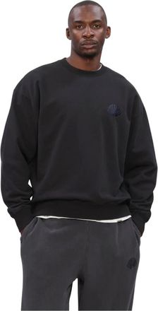 New Amsterdam Surf Association Logo Crewneck - Heren - Sweatshirts & Hoodies - Zwart - Maat: S Katoen