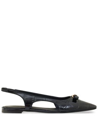 Ferragamo Ballerine con cinturino posteriore - Nero