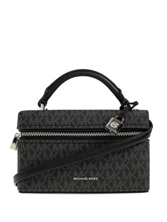 Michael Michael Kors XS Jana logo-pattern crossbody bag - Nero
