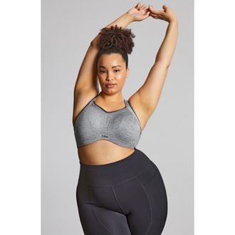 Panache Sculptresse Activate Underwire Unlined Sports Bra in Grey Marl at Nordstrom, Size 40Ff