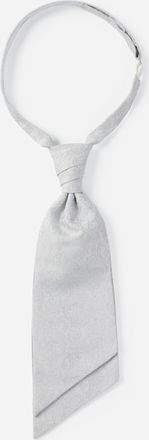 Monti Krawatte MONTI ALESSIO, Herren, silber (silber mit paisley, muster), Viskosemischung, festlich, Krawatten Krawatte, Hochzeits-Plastron, mit festlichem