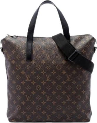 Louis Vuitton Tweedehands Canvas Louis Vuitton tassen - Dames - Vintage Shopper - Bruin - ONE Size - Vintage