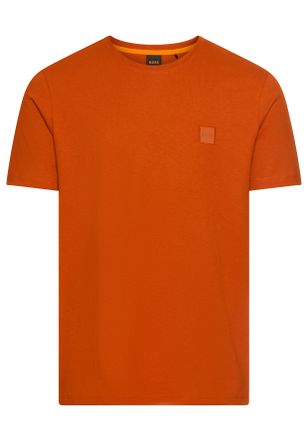 Boss Orange by Hugo Boss T-Shirt BOSS ORANGE Tales, Herren, Gr. XXL, orange (open orange842), Web, Obermaterial: 100% Baumwolle, Basic normal, Rundhals, eng eingefasste Kante,
