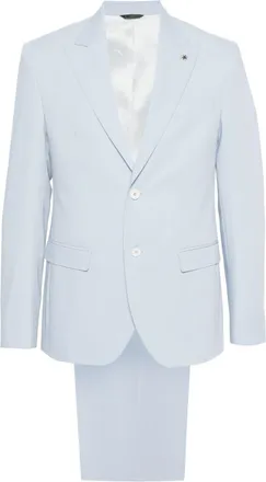 Manuel Ritz single-breasted wool suit - men - Elastane/Polyester/Viscose/Acetate/Viscose - 46 - Blue