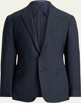 Ralph Lauren Purple Label Mens Wool Glen Plaid Two-Piece Suit