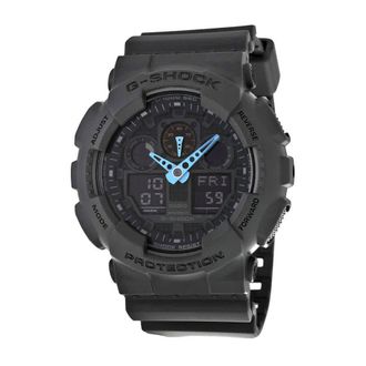 Casio G Shock Grey Digital Dial Resin Mens Watch GA100C-8ACR