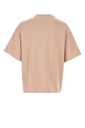 Jil Sander Mens Pink Cotton T-Shirt Morganite Cotone