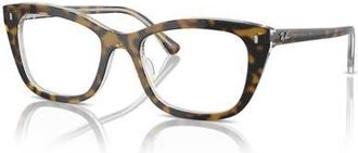 Ray-Ban 52mm Rectangle optical glasses in Brown at Nordstrom