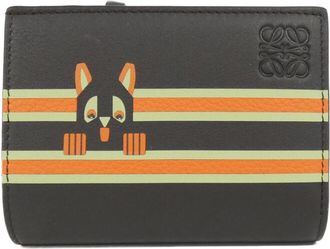 Loewe Brown Orange Leather Wallet (Bi-Fold) (Pre-Owned)