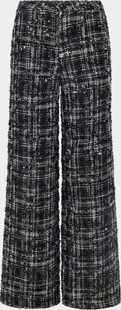 L'agence Livvy Sequined Tweed Trousers