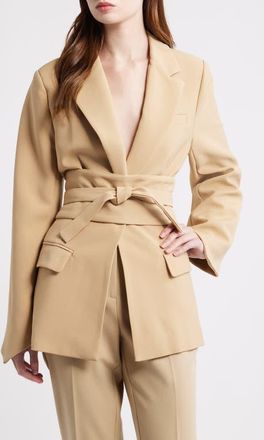 Odd Muse The Ultimate Muse Belted Blazer in Camel at Nordstrom, Size X-Small