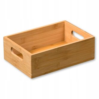 KESPER Caja De Almacenamiento Kesper Bamboo Storage Box Fsc Resistente 24x16,5 Cm