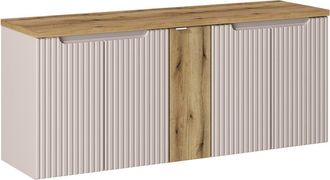 Petits Meubles Mueble bajo lavabo 5 puertas encimera estratificado 140cm