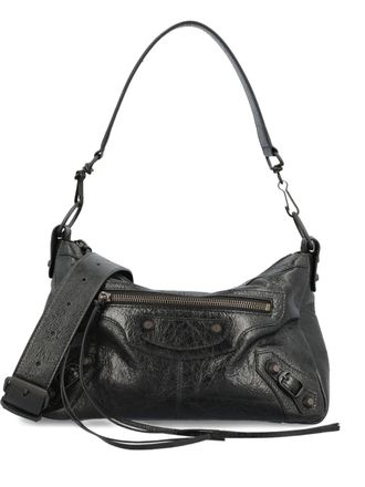 Balenciaga Borsa a spalla Le City Moto piccola - Nero