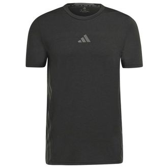 adidas D4T Workout 3 Stripes T-Shirt Funktionsshirt f&uuml;r Herren | schwarz