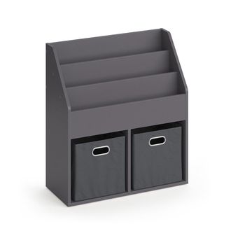 Vicco Estanter&iacute;a Infantil Luigi, Gris, 72 X 79 Cm Con 2 Cajas Plegables Opt.1