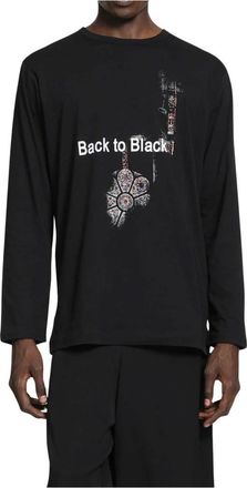 Yohji Yamamoto Tops, Heren, Zwart, L, Long Sleeve Tops
