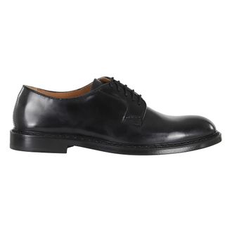 Doucal's Business Shoes, male, Black, Size: 7 1/2 US Derby Lace-up