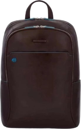 Piquadro Zaino Grande 15;6 Rugzak - Heren - Rugzakken - Bruin - ONE Size - Polyester - Tassen