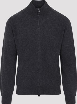 Canali Full Zip High Neck Cardigan